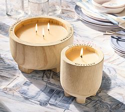 Airstream Wood Carved Candle - Coastal Berry