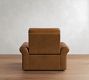 PB Comfort Modern Roll Arm Leather Recliner