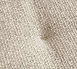 European Flax Linen Tufted Waffle Comforter