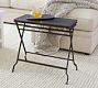 Carter Rectangular Metal Folding Tray Table (13")