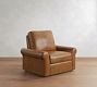 PB Comfort Modern Roll Arm Leather Recliner