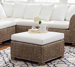 Seagrass Sectional Ottoman (28")
