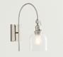 Textured Glass Arc Sconce (18'')