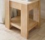 Travertine Square Side Table (21")