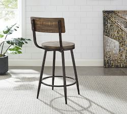 Arnold Reclaimed Wood Swivel Bar &amp; Counter Stools