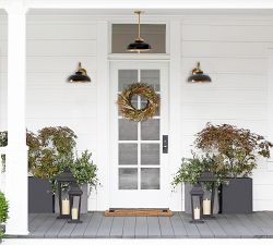 Kitt Metal Round Indoor/Outdoor Sconce (9")