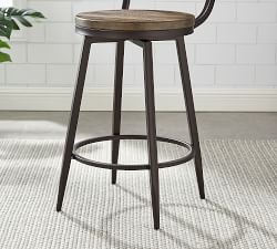 Arnold Reclaimed Wood Swivel Bar &amp; Counter Stools
