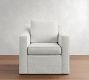 Cameron Slope Arm Slipcovered Swivel Chair