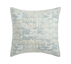 Coral Reef Embroidered Quilted Sham