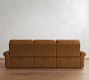 PB Comfort Modern Roll Arm Leather Power Reclining Sofa (85"&ndash;118")