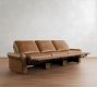 PB Comfort Modern Roll Arm Leather Power Reclining Sofa (85"&ndash;118")