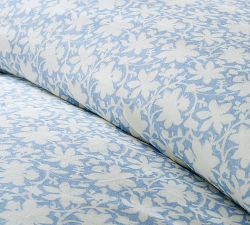 Krysta Floral Reversible Percale Duvet Cover