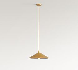 Reed Flared Metal Pendant (18")