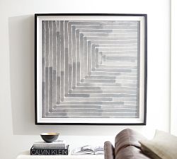 Neutral Labyrinth Framed Print