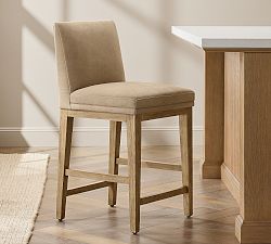 Jake Armless Leather Bar &amp; Counter Stools
