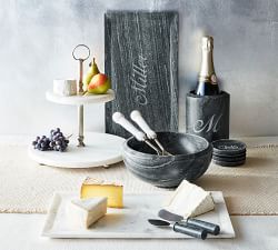 Marble Serving Utensils - Set of 2