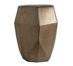 Spade Ceramic Accent Table (15")
