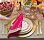 Etched Gold Rim Wine Glasses - Set of 4