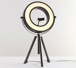 Photographer's iLED Ring Light Task Table Lamp (26"-31")
