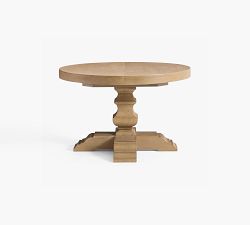 Banks Round Pedestal Extendable Dining Table (48"-72")