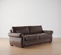 Pearce Roll Arm Leather Sofa (73"&ndash;99")
