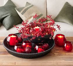 Mercury Glass Adorned Ornament Set