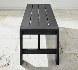 Malibu Metal Outdoor Dining Bench (48")