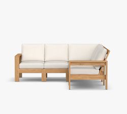 Malibu Teak 5-Piece Outdoor Sectional (85")