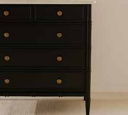Adrien Marble 5-Drawer Dresser (40")