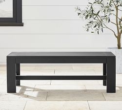 Malibu Metal Outdoor Dining Bench (48")