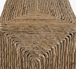 Noah Rectangular Woven Side Table (10")
