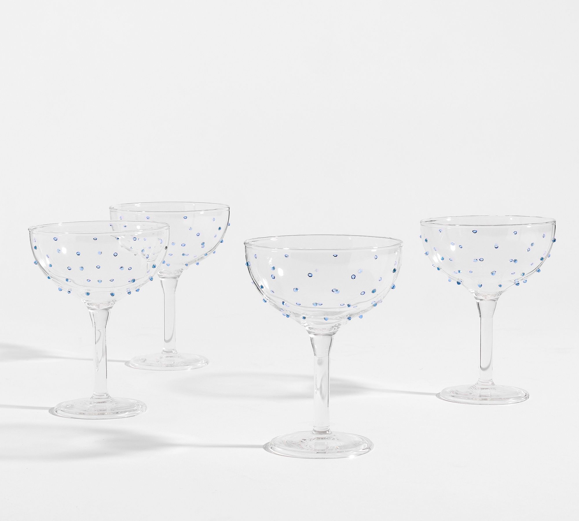 Confetti Celebration Coupes Glasses