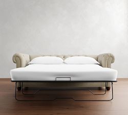 Chesterfield Roll Arm Sleeper Sofa (88")