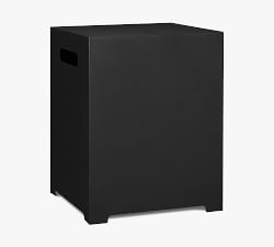 Asher Metal Square Propane Tank Storage Cover and Side Table (15")