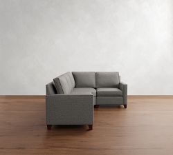 Cameron Square Arm 3-Piece Wedge Sectional (108")