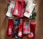 Holiday Critters Embroidered Cotton Napkins - Mixed Set of 4
