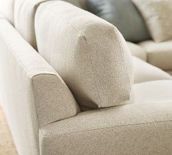 Pearce Modern Square Arm 3-Piece L-Shaped Sectional (118")