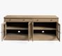 Livingston Media Console with Glass Cabinets (70"-105")