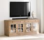 Livingston Media Console with Glass Cabinets (70"-105")