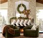 Faux Lit Cedar Berry Pine Wreath &amp; Garland