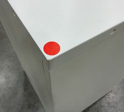 Open Box: Aubrey Modular Media Corner Cabinet Base (28.5"W x 36"H) - Dutch White