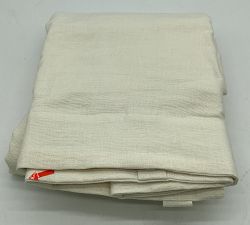 Open Box: Everyday Linen Light Filtering Curtain (50"W x 84"L) - White