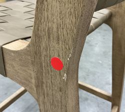 Open Box: Fenton Leather Counter Stool (24") - Legacy Taupe, Seadrift