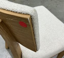 Open Box: Jasmine Upholstered Dining Chair - Performance Boucle Oatmeal, Seadrift