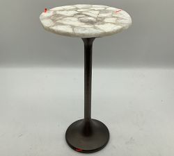 Open Box: West Round Metal Accent Table (12") - Bronze
