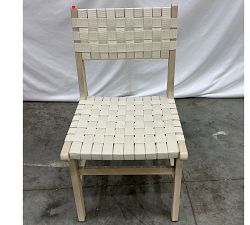 Open Box: Abbott Acacia Woven Outdoor Dining Chair - Biscotti