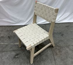 Open Box: Abbott Acacia Woven Outdoor Dining Chair - Biscotti