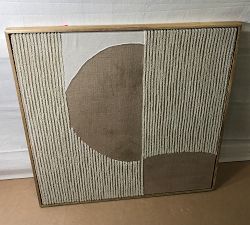 Open Box: Geometric Fabric Wall Art (37"Sq)