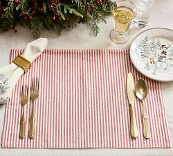 Wheaton Striped Linen/Cotton Placemats