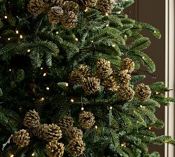 Glitter Pinecone Pick